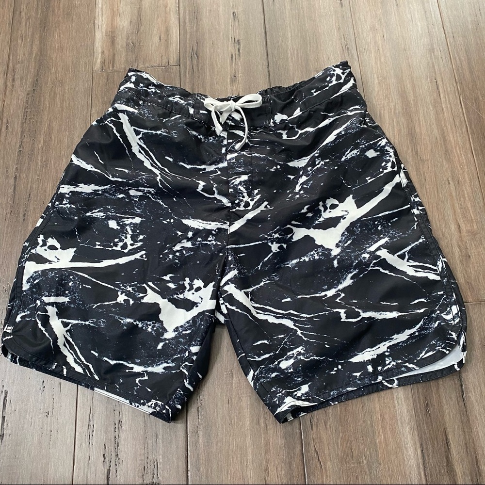 5 for $25 H&M marbled board‎ shorts